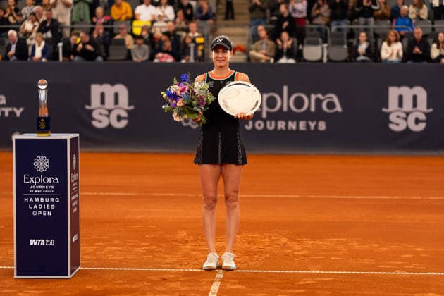 Finalistin Anna Bondar (HUN) nach dem Spiel, GER, Anna Bondar vs Tamara Korpatsch, Tennis, MSC Hamburg Ladies Open WTA, Tennis Damen 250, Finale, 26.07.2026 GER, Anna Bondar vs Tamara Korpatsch, Tennis, MSC Hamburg Ladies Open WTA 250, Finale, 26.07.2026 Hamburg *** Finalist Anna Bondar (HUN) after the match, GER, Anna Bondar vs. Tamara Korpatsch, Tennis, MSC Hamburg Ladies Open WTA 250, Final, July 26, 2026, GER, Anna Bondar vs. Tamara Korpatsch, Tennis, MSC Hamburg Ladies Open WTA 250, Final, July 26, 2026, Hamburg Copyright: xEibner-Pressefoto MaxxVincenx EP_MVN