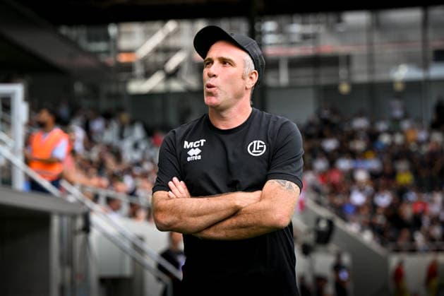 26 07 2026, Lugano, AIL Arena, Super League: FC Lugano - FC Vaduz, head coach Mattia Croci-Torti (Lugano) before the game Lugano AIL Arena Ticino Switzerland *** July 26, 2026, Lugano, AIL Arena, Super League: FC Lugano vs. FC Vaduz; head coach Mattia Croci Torti of Lugano before the game at the AIL Arena in Lugano, Ticino, Switzerland Copyright: xJustPictures.ch AndreaxBrancax jp-en-AnBr-AB_26072026_7229