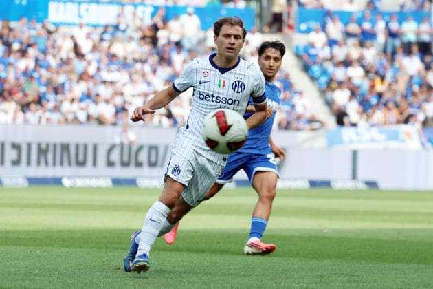 26.07.2026, xrekx, Fussball Testspiel, Karlsruher SC - Inter Mailand v.l. Nicolo Barella (Inter Mailand) (DFL DFB REGULATIONS PROHIBIT ANY USE OF PHOTOGRAPHS as IMAGE SEQUENCES and or QUASI-VIDEO) Karlsruhe *** July 26, 2026, xrekx, Soccer Friendly Match, Karlsruher SC vs. Inter Milan, featuring Nicolo Barella, Inter Milan. DFL and DFB regulations prohibit any use of photographs as image sequences and or quasi-video. Karlsruhe