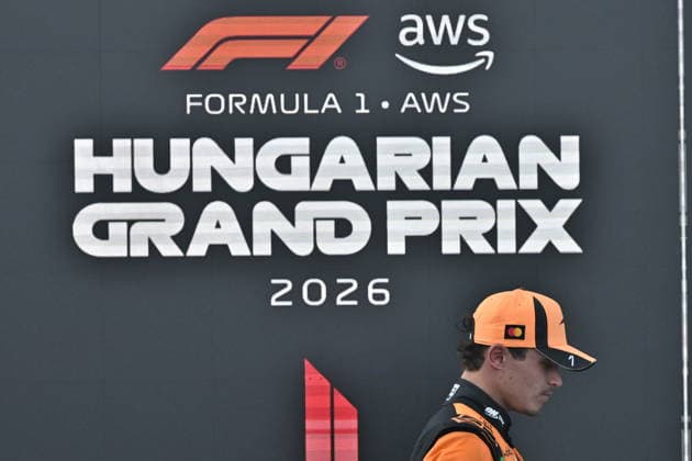 RECORD DATE NOT STATED F1 Grand Prix of Hungary MOGYOROD, HUNGARY JULY 26: Lando Norris of Great Britain celebrates after the race of the Formula 1 AWS Hungarian Grand Prix 2026 at the Hungaroring on July 26, 2026 in Mogyorod, Hungary. Budapest Hungary  Copyright: xArturxWidakx originalFilename:widak-f1grandp260726_npn7d.jpg