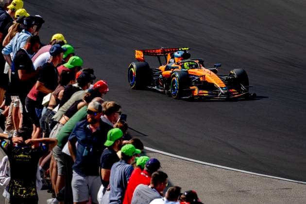 BUDAPEST - Formula 1 driver Lando Norris of McLaren Mastercard Formula 1 Team during the Formula 1 Hungary at the Hungaroring circuit on July 26, 2026 in Budapest, Hungary. (Photo by DeFodi Images) - *** BUDAPEST: Formula 1 driver Lando Norris of the McLaren Mastercard Formula 1 Team during the Formula 1 Hungarian Grand Prix at the Hungaroring circuit on July 26, 2026, in Budapest, Hungary. Photo by DeFodi Images