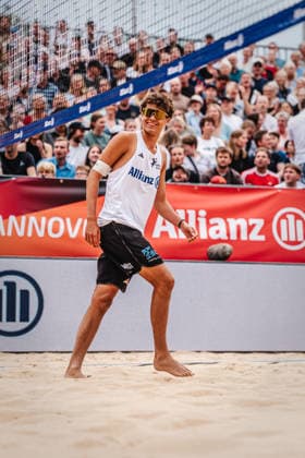 Beachvolleyball Männer Allianz German Beach Club Finals Die Finals 2026 Hannover Finale Eintracht Spontent (Düsseldorf) vs. Hauptstadt Beacher (Berlin) 26.07.2026 Filo Wüst Hannover Opernplatz Niedersachsen Deutschland *** Men s Beach Volleyball Allianz German Beach Club Finals: The 2026 Finals in Hanover—Final Match: Eintracht Spontent Düsseldorf vs. Hauptstadt Beacher Berlin, July 26, 2026, Filo Wüst, Opernplatz, Hanover, Lower Saxony, Germany
