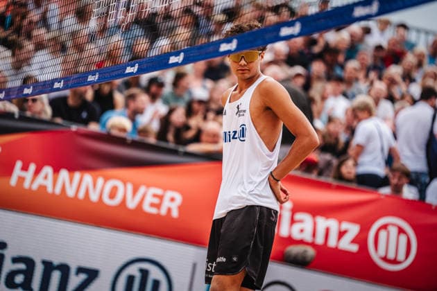 Beachvolleyball Männer Allianz German Beach Club Finals Die Finals 2026 Hannover Finale Eintracht Spontent (Düsseldorf) vs. Hauptstadt Beacher (Berlin) 26.07.2026 Filo Wüst Hannover Opernplatz Niedersachsen Deutschland *** Men s Beach Volleyball Allianz German Beach Club Finals: The 2026 Finals in Hanover—Final Match: Eintracht Spontent Düsseldorf vs. Hauptstadt Beacher Berlin, July 26, 2026, Filo Wüst, Opernplatz, Hanover, Lower Saxony, Germany