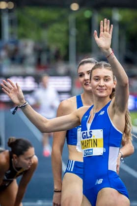 Deutsche Leichtathletik-Meisterschaften; Bochum-Wattenscheid, 26.07.2026 Deutsche Meisterin über 400m: Johanna Martin (1. LAV Rostock); Deutsche Leichtathletik-Meisterschaften am 26.07.2026 im Lorheide-Stadion, Bochum-Wattenscheid (Nordrhein-Westfalen). *** German Track and Field Championships, Bochum-Wattenscheid, July 26, 2026; German 400-meter Champion: Johanna Martin (1 LAV Rostock); German Track and Field Championships on July 26, 2026, at Lorheide Stadium, Bochum-Wattenscheid, North Rhine-Westphalia Copyright: xBEAUTIFULxSPORTS LeahxKohringx