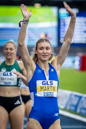 Deutsche Leichtathletik-Meisterschaften; Bochum-Wattenscheid, 26.07.2026 Deutsche Meisterin über 400m: Johanna Martin (1. LAV Rostock); Deutsche Leichtathletik-Meisterschaften am 26.07.2026 im Lorheide-Stadion, Bochum-Wattenscheid (Nordrhein-Westfalen). *** German Track and Field Championships, Bochum-Wattenscheid, July 26, 2026; German 400-meter Champion: Johanna Martin (1 LAV Rostock); German Track and Field Championships on July 26, 2026, at Lorheide Stadium, Bochum-Wattenscheid, North Rhine-Westphalia Copyright: xBEAUTIFULxSPORTS LeahxKohringx