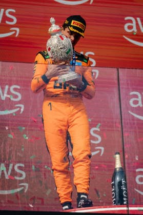 July 26, 2026, Mogyorod, Pest, Hungary: The World champion Lando Norris (mclaren F1 team) wins the F1 Louis Vuitton Hungary Grand prix ahead Max Verstappen(Redbull racing) and Kimi Antonelli(Mercedes Amg Petronas) at Hungaroring(Mogyorod,Pest,Hungary) on Sunday,July,26,2026 Mogyorod Hungary - ZUMAp257 20260726_zip_p257_003 Copyright: xCristopherxPonsox