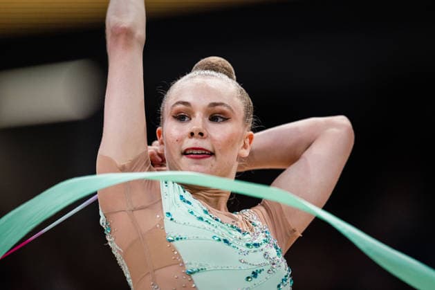 Die Finals 2026 - Rhythmische Sportgymnastik, 26.07.2026 Viktoria Steinfeld - TSV Schmiden 1902 e.V. (Band); Die Finals 2026 - Rhythmische Sportgymnastik am 26.07.2026 in der ZAG-Arena, Hannover *** The 2026 Rhythmic Gymnastics Finals, July 26, 2026 Viktoria Steinfeld TSV Schmiden 1902 e.V. Ribbon The 2026 Rhythmic Gymnastics Finals on July 26, 2026, at the ZAG Arena, Hanover Copyright: xBEAUTIFULxSPORTS Tonhäuserx