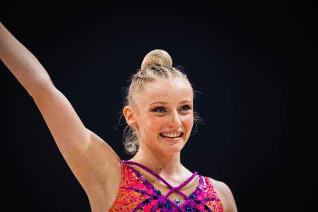 Die Finals 2026 - Rhythmische Sportgymnastik, 26.07.2026 Luzie-Riva Kampe - TSV 1862 Friedberg (Band); Die Finals 2026 - Rhythmische Sportgymnastik am 26.07.2026 in der ZAG-Arena, Hannover *** The 2026 Rhythmic Gymnastics Finals, July 26, 2026 Luzie Riva Kampe TSV 1862 Friedberg Ribbon The 2026 Rhythmic Gymnastics Finals on July 26, 2026, at the ZAG Arena, Hanover Copyright: xBEAUTIFULxSPORTS Tonhäuserx