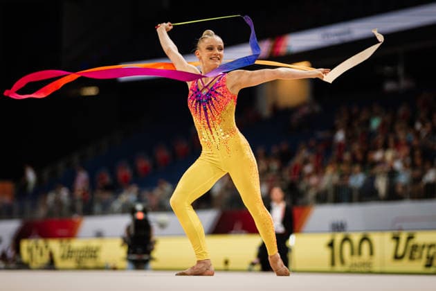 Die Finals 2026 - Rhythmische Sportgymnastik, 26.07.2026 Luzie-Riva Kampe - TSV 1862 Friedberg (Band); Die Finals 2026 - Rhythmische Sportgymnastik am 26.07.2026 in der ZAG-Arena, Hannover *** The 2026 Rhythmic Gymnastics Finals, July 26, 2026 Luzie Riva Kampe TSV 1862 Friedberg Ribbon The 2026 Rhythmic Gymnastics Finals on July 26, 2026, at the ZAG Arena, Hanover Copyright: xBEAUTIFULxSPORTS Tonhäuserx