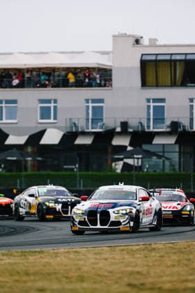 ADAC GT4 Germany, 5. + 6. Rennen Oschersleben 2026 66 BMW M4 GT4 Evo, ME Motorsport: Leon Bauchmüller, Lukas Stiefelhagen - picture by Gruppe C Photography Oschersleben Oschersleben Sachsen-Anhalt Germany Copyright: xGruppexCxPhotographyx