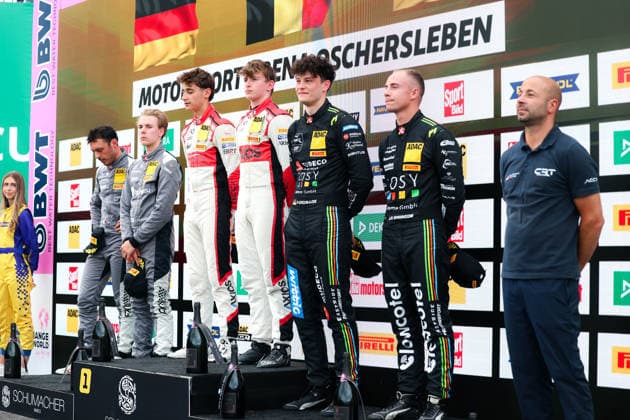 ADAC GT4 Germany, 5. + 6. Rennen Oschersleben 2026 87 Toyota GR Supra GT4 EVO2, CRT Lucas Cartelle, Hudson Schwartz, 04 Aston Martin Vantage AMR GT4 Evo, EastSide Motorsport: Jan Philipp Springob, Philipp Gogollok - picture by Gruppe C Photography Oschersleben Oschersleben Sachsen-Anhalt Germany Copyright: xGruppexCxPhotographyx