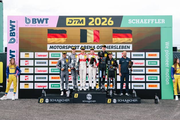 ADAC GT4 Germany, 5. + 6. Rennen Oschersleben 2026 87 Toyota GR Supra GT4 EVO2, CRT Lucas Cartelle, Hudson Schwartz, 20 Porsche 718 Cayman GT4 RS Clubsport, razoon - more than racing: Harald Huber, Jack James, 51 BMW M4 GT4 Evo, FK Performance Motorsport: Gabriele Piana, Benjamin Sylvestersson - picture by Gruppe C Photography Oschersleben Oschersleben Sachsen-Anhalt Germany Copyright: xGruppexCxPhotographyx