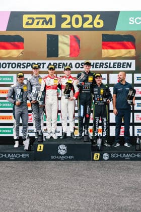ADAC GT4 Germany, 5. + 6. Rennen Oschersleben 2026 87 Toyota GR Supra GT4 EVO2, CRT Lucas Cartelle, Hudson Schwartz, 04 Aston Martin Vantage AMR GT4 Evo, EastSide Motorsport: Jan Philipp Springob, Philipp Gogollok - picture by Gruppe C Photography Oschersleben Oschersleben Sachsen-Anhalt Germany Copyright: xGruppexCxPhotographyx