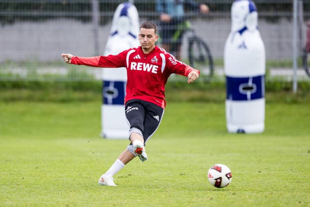 ST. JOHANN IN TIROL, AUSTRIA - JULY 26: Said El Mala (1. FC Koeln, 13) controls the ball during a training session at trainings camp in Kitzbuehel of season 2026 27 at Koasastadion on July 26, 2026 in St. Johann in Tirol, Austria. Austria Copyright: xSteffiexWunderlx