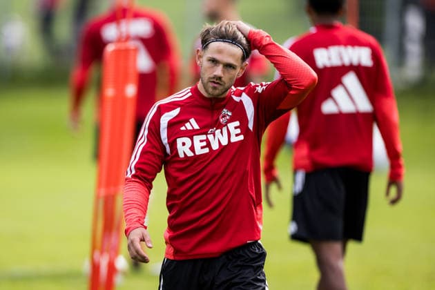 ST. JOHANN IN TIROL, AUSTRIA - JULY 26: Jan Thielmann (1. FC Koeln, 29) during a training session at trainings camp in Kitzbuehel of season 2026 27 at Koasastadion on July 26, 2026 in St. Johann in Tirol, Austria. Austria Copyright: xSteffiexWunderlx