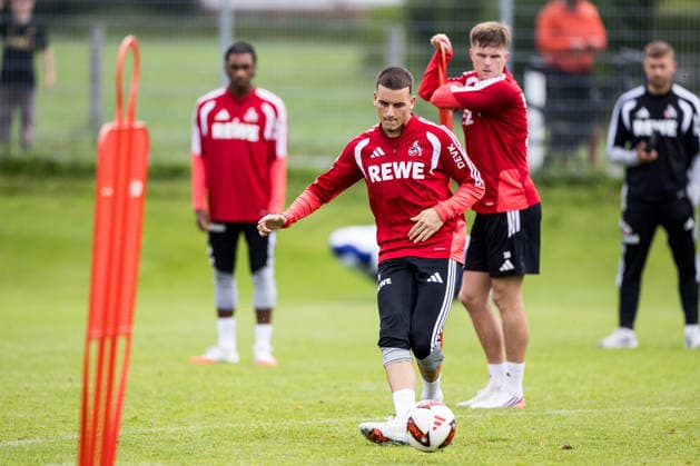 ST. JOHANN IN TIROL, AUSTRIA - JULY 26: Said El Mala (1. FC Koeln, 13) controls the ball during a training session at trainings camp in Kitzbuehel of season 2026 27 at Koasastadion on July 26, 2026 in St. Johann in Tirol, Austria. Austria Copyright: xSteffiexWunderlx