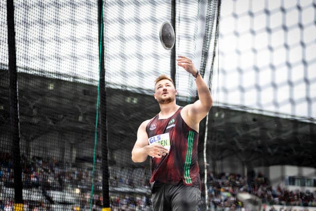Deutsche Leichtathletik-Meisterschaften; Bochum-Wattenscheid, 26.07.2026 Henrik Janssen (Sportclub Magdeburg) im Diskuswurf der Männer; Deutsche Leichtathletik-Meisterschaften am 26.07.2026 im Lohrheidestadion in Bochum-Wattenscheid (Nordrhein-Westfalen). *** German Track and Field Championships, Bochum-Wattenscheid, July 26, 2026: Henrik Janssen of Sportclub Magdeburg in the men’s discus throw at the German Track and Field Championships on July 26, 2026, at Lohrheidestadion in Bochum-Wattenscheid, North Rhine-Westphalia Copyright: xBEAUTIFULxSPORTS R.xSchmittx