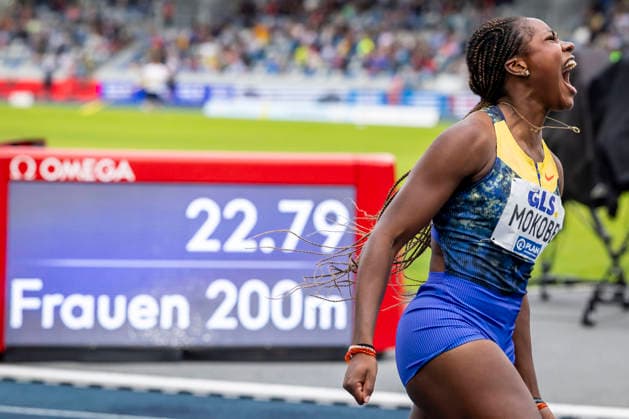 Deutsche Leichtathletik-Meisterschaften; Bochum-Wattenscheid, 26.07.2026 Deutsche Meisterin 200m: Judith Bilepo Mokobe (USC Mainz); Deutsche Leichtathletik-Meisterschaften am 26.07.2026 im Lorheide-Stadion, Bochum-Wattenscheid (Nordrhein-Westfalen). *** German Track and Field Championships, Bochum Wattenscheid, July 26, 2026; 200m German Champion: Judith Bilepo Mokobe, USC Mainz; German Track and Field Championships on July 26, 2026, at Lorheide Stadium, Bochum-Wattenscheid, North Rhine-Westphalia Copyright: xBEAUTIFULxSPORTS LeahxKohringx