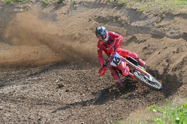 Czech Republic Grand Prix, Final round of the MXGP category in Loket, Czech Republic, July 26, 2026. Second Tom Vialle of France with Honda competes during the race. (CTKxPhoto SlavomirxKubes) CTKPhotoP2026072603039  CTKPhotoP2026072603039