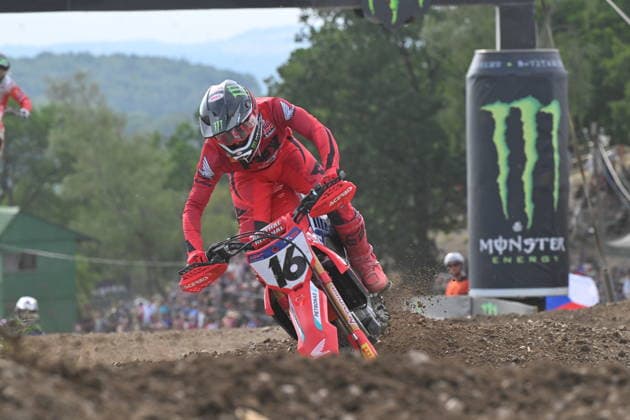 Czech Republic Grand Prix, Final round of the MXGP category in Loket, Czech Republic, July 26, 2026. Second Tom Vialle of France with Honda competes during the race. (CTKxPhoto SlavomirxKubes) CTKPhotoP2026072604272  CTKPhotoP2026072604272