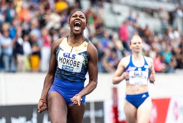 Deutsche Leichtathletik-Meisterschaften; Bochum-Wattenscheid, 26.07.2026 Judith Bilepo Mokobe (USC Mainz) wird Deutsche Meisterin über 200m der Frauen; Deutsche Leichtathletik-Meisterschaften am 26.07.2026 im Lohrheidestadion in Bochum-Wattenscheid (Nordrhein-Westfalen). *** German Track and Field Championships, Bochum-Wattenscheid, July 26, 2026: Judith Bilepo Mokobe of USC Mainz becomes the women’s 200-meter German champion at the German Track and Field Championships on July 26, 2026, at Lohrheidestadion in Bochum-Wattenscheid, North Rhine-Westphalia Copyright: xBEAUTIFULxSPORTS R.xSchmittx