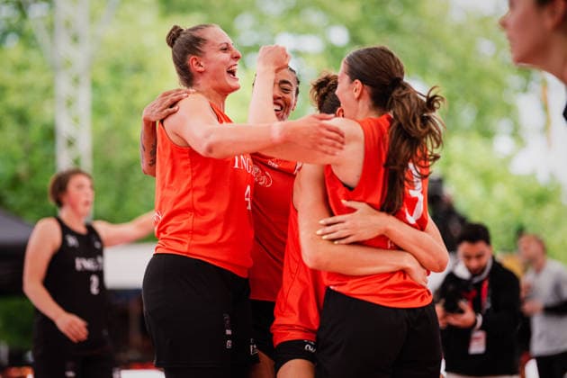 Die Finals 2026 - 3x3 Basketball, 26.07.2026 Die SVD 49 Dortmund sind deutscher Meister im 3x3 Basketball Finale der Damen gegen Wedel; Die Finals 2026 - 3x3 Basketball am 26.07.2026 am neuen Rathaus, Hannover *** The 2026 3x3 Basketball Finals, July 26, 2026: SVD 49 Dortmund are the German champions in the women’s 3x3 basketball final against Wedel. The 2026 3x3 Basketball Finals took place on July 26, 2026, at the New City Hall in Hanover. Copyright: xBEAUTIFULxSPORTS Tonhäuserx