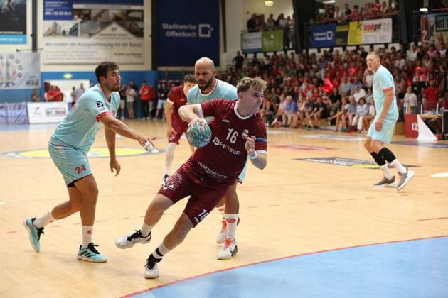 26-07.2026 xmgoodx Offenbach, Handball Männer - 125 Jahre OFC Jubliäumsspiel OFC Kickers gegen MT Melsungen Zuffinger, Philipp (OFC) *** July 26, 2026 xmgoodx Offenbach, Men s Handball: OFC s 125th Anniversary Match—OFC Kickers vs. MT Melsungen Zuffinger, Philipp OFC