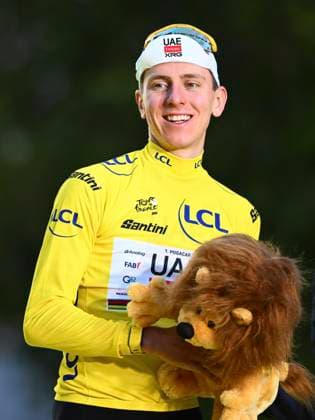 Tour de France 2026 Stage 21 PARIS CHAMPS-ELYSEES, FRANCE - JULY 26 : Pogacar Tadej (SLO) of UAE Team Emirates - XRG pictured with the yellow jersey during the podium ceremony of stage 21 of the 113rd edition of Tour de France an UCI World Tour 2.UWT cycling road race stage for Men Elite of 130 km with start in Thoiry and finish in Paris Champs-Elysees on July 26, 2026 in Paris Champs-Elysees, France, 26 07 2026 Paris Champs-Elysees France  Copyright: xGvgx