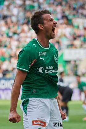 Brack Super League 2026 2027 FC St. Gallen 1879 vs. FC Zürich, St. Gallen, Schweiz St. Gallen, Schweiz, 26. Juli 2026. Lukas Görtler feiert sein Tor während des Brack Super League Spiels FC St. Gallen 1879 gegen FC Zürich in St. Gallen. *** Brack Super League 2026–2027: FC St. Gallen 1879 vs. FC Zurich, St. Gallen, Switzerland St. Gallen, Switzerland, July 26, 2026 Lukas Görtler celebrates his goal during the Brack Super League match between FC St. Gallen 1879 and FC Zurich in St. Gallen