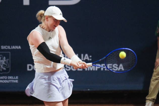 IPA87023053 - Palermo, Italy, July 2026. Country Time Club, women s singles final at the 2026 Palermo Ladies Open, a professional women s tennis tournament on the WTA, Tennis Damen 125 circuit. Pictured: Francesca Jones vs. Fiona Ferro  Copyright: xFedericoxSerra IPAxSportx xx 87023053