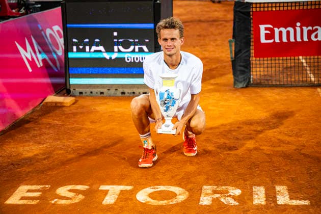 July 26, 2026, Cascais, Lisbon, Portugal: Luca Van Assche after winning the final of the Millennium Estoril Open at the Estoril Tennis Club on july 26, 2026 in Estoril, Cascais, Portugal. Cascais Portugal - ZUMAr200 20260726_zsp_r200_066 Copyright: xNunoxReisinhox