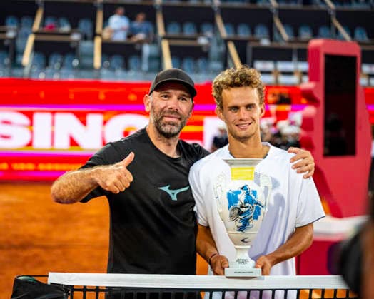 July 26, 2026, Cascais, Lisbon, Portugal: Luca Van Assche after winning the final of the Millennium Estoril Open at the Estoril Tennis Club on july 26, 2026 in Estoril, Cascais, Portugal. Cascais Portugal - ZUMAr200 20260726_zsp_r200_071 Copyright: xNunoxReisinhox