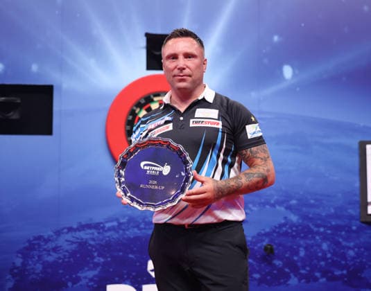 World Matchplay Darts 2026 FINAL Gerwyn Price during the World Matchplay Darts Final at Winter Gardens, Blackpool, UK on 26 July 2026. Blackpool Winter Gardens UK Editorial use only , Copyright: xChrisxSargeantx PSI-24532-0194