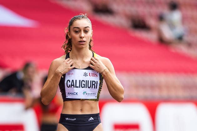 Swiss Athletics Championships, 26.07.2026 ZURICH, SWITZERLAND - JULY 26: Iris Caligiuri (Stade Geneve) at the Swiss Athletics Championships on July 26, 2026 in Zurich, Switzerland. *** Swiss Athletics Championships, July 26, 2026, Zurich, Switzerland Iris Caligiuri at Stade Genève during the Swiss Athletics Championships on July 26, 2026, in Zurich, Switzerland Copyright: xBEAUTIFULxSPORTS UlfxSchillerx