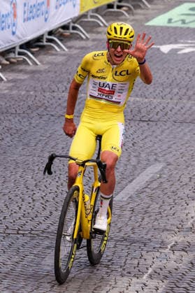 Paris, France Winner Tour de France 2026 Tadej Pogacar (UAE Team Emirates XRG) (SLO) celebrates in the yellow jerseythe Champs-ElysÃ es, Stage 21 of the Tour de France 2026 from Thoiry to Paris (Champs-ElysÃ es) on July 26, 2026, in Paris, France *** Paris, France — Tadej Pogacar of UAE Team Emirates (XRG SLO), winner of the 2026 Tour de France, celebrates in the yellow jersey on the Champs-Élysées during Stage 21 of the 2026 Tour de France, from Thoiry to the Champs-Élysées in Paris, on July 26, 2026, in Paris, France Copyright: HMBxMedia JoaquimxFerreira
