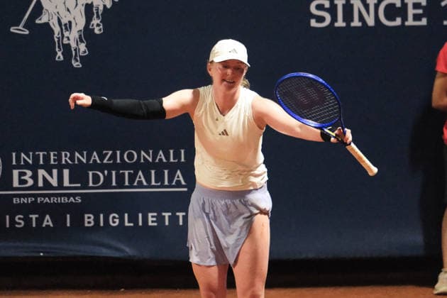 IPA87027538 - Palermo, Italy, July 2026. Country Time Club, women s singles final at the 2026 Palermo Ladies Open, a professional women s tennis tournament on the WTA, Tennis Damen 125 circuit. Pictured: Francesca Jones vs. Fiona Ferro  Copyright: xFedericoxSerra IPAxSportx xx 87027538