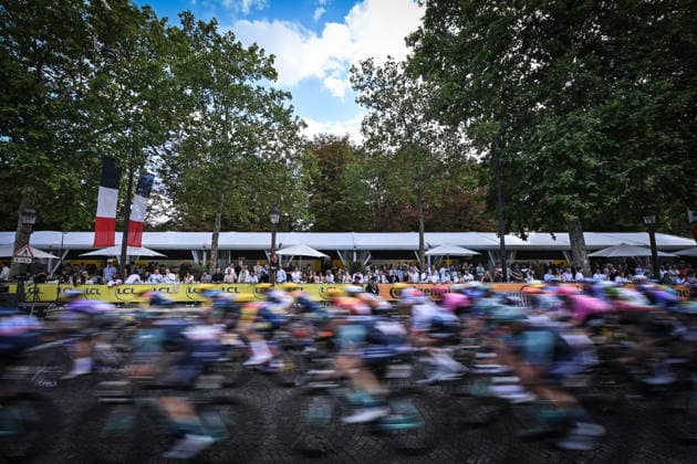 Tour de France arrival in Paris FA Cyclists compete during the 21st step of the Tour de France as they arrive at the Champs-Elysees on July 26, 2026. Photo by Firas Abdullah ABACAPRESS.COM Paris Ile-de-France France  Copyright: xAbdullahxFiras ABACAx