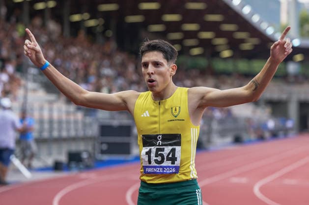 IPA87028166 - Francesco Pernici at the 2026 Italian National Track and Field Championships (Campionati Italiani Assoluti su Pista 2026) in Florence, Italy, on July 26, 2026  Copyright: xSalvoxBarbagallo IPAxSportx xx 87028166