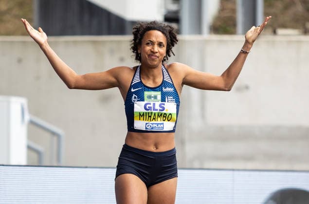 Deutsche Leichtathletik-Meisterschaften; Bochum-Wattenscheid, 26.07.2026 Das war leider nix: Malaika Mihambo (LG Kurpfalz) nach ihrem letzten Sprung in der Weitsprung-Konkurrenz der Frauen; Deutsche Leichtathletik-Meisterschaften am 26.07.2026 im Lohrheidestadion in Bochum-Wattenscheid (Nordrhein-Westfalen). *** German Track and Field Championships, Bochum-Wattenscheid, July 26, 2026. Unfortunately, it didn’t work out for Malaika Mihambo of LG Kurpfalz after her final jump in the women’s long jump competition at the German Track and Field Championships on July 26, 2026, at the Lohrheidestadion in Bochum-Wattenscheid, North Rhine-Westphalia. Copyright: xBEAUTIFULxSPORTS R.xSchmittx