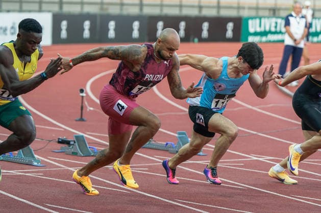 IPA87029148 - Lamont Marcell Jacobs at the Italian National Track and Field Championships (Campionati Italiani Assoluti su Pista 2026) in Florence, Italy, on July 26, 2026  Copyright: xSalvoxBarbagallo IPAxSportx xx 87029148