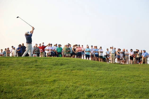 July 26, 2026, Blaine, Minnesota, United States: TRACE CROW drives the ball at hole one. This is the final day of the at TPC Twin Cities in Blaine Minnesota. Blaine United States - ZUMAt166 20260726_zsp_t166_030 Copyright: xMichaelxTurnerx