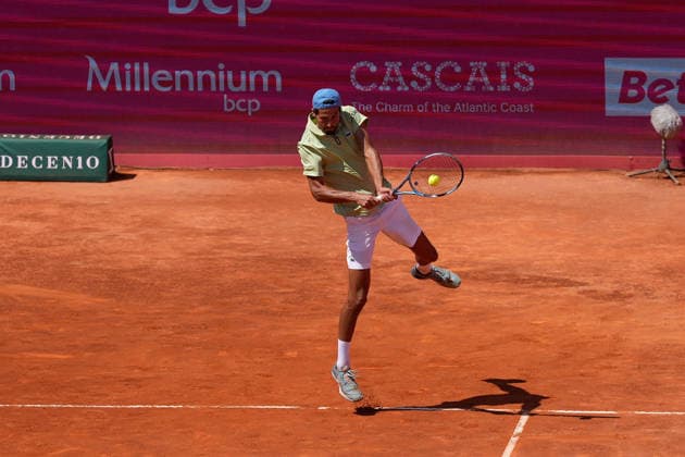 July 26, 2026, Estoril, Portugal: Titouan Droguet plays during the doubles final of Millennium Estoril Open ATP, Tennis Herren Tour 250 tennis tournament at the Clube de Tenis do Estoril. Final score: Titouan Droguet Kyrian Jacquet 2:1 Orlando Luz Rafael Matos Titouan Droguet Kyrian Jacquet Vs Orlando Luz Rafael Matos In Estoril, Portugal - 26 Jul 2026  - ZUMAs197 20260726_aaa_s197_176 Copyright: xBrunoxdexCarvalhox