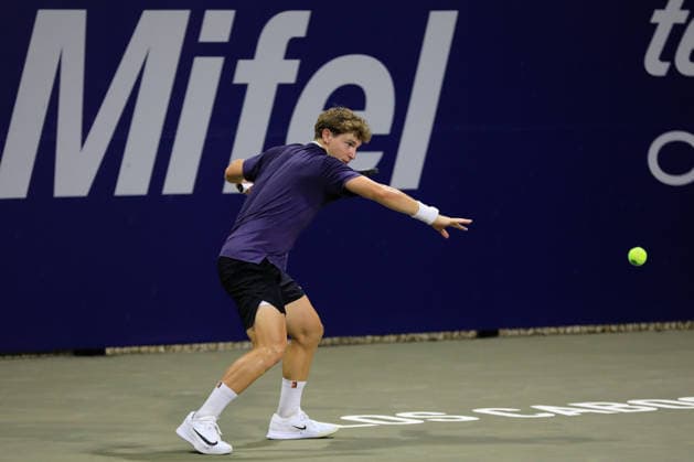 LOS CABOS TENNIS OPEN 2026 LOS CABOS TENNIS OPEN 2026 AIDAN MAYO VS ROGER PASCUAL FERRA 26072026 LOS CABOS, BAJA CALIFORNIA, MEXICO. Action photo of Roger Pascual Ferra of Spain, during qualy game of the Los Cabos Tennis Open 2026 held at the Cabo Sports Complex in Baja California, Mexico. Foto de accion de Roger Pascual Ferra de Espana, durante juego clasificatorio del Los Cabos Tennis Open 2026 celebrado en el Cabo Sports Complex de Baja California, Mexico. PHOTO BY IMAGENSHOP AGENCIA FOTOGRAFICA LOS CABOS BAJA CALIFORNIA MEXICO *** LOS CABOS TENNIS OPEN 2026 LOS CABOS TENNIS OPEN 2026 AIDAN MAYO VS ROGER PASCUAL FERRA 07 26 2026 LOS CABOS, BAJA CALIFORNIA, MEXICO Action photo of Roger Pascual Ferra of Spain during a qualifying match at the 2026 Los Cabos Tennis Open held at the Cabo Sports Complex in Baja California, Mexico Action photo of Roger Pascual Ferra of Spain, during a qualifying match at the 2026 Los Cabos Tennis Open held at the Cabo Sports Complex in Baja California, Mexico. PHOTO BY IMAGENSHOP PHOTO AGENCY LOS CABOS, BAJA CALIFORNIA, MEXICO Copyright: xIMAGENSHOPxAGENCIAxFOTOGRAFICAx