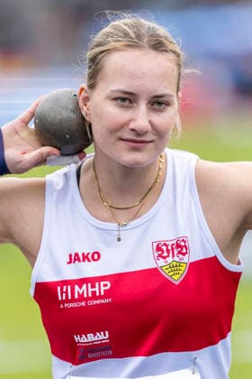Deutsche Leichtathletik-Meisterschaften; Bochum-Wattenscheid, 26.07.2026 Chantal Rimke (VfB Stuttgart 1893), Kugelstossen; Deutsche Leichtathletik-Meisterschaften am 26.07.2026 im Lorheide-Stadion, Bochum-Wattenscheid (Nordrhein-Westfalen). *** German Track and Field Championships, Bochum Wattenscheid, July 26, 2026; Chantal Rimke, VfB Stuttgart 1893, shot put; German Track and Field Championships on July 26, 2026, at Lorheide Stadium, Bochum-Wattenscheid, North Rhine-Westphalia Copyright: xBEAUTIFULxSPORTS AxelxKohringx