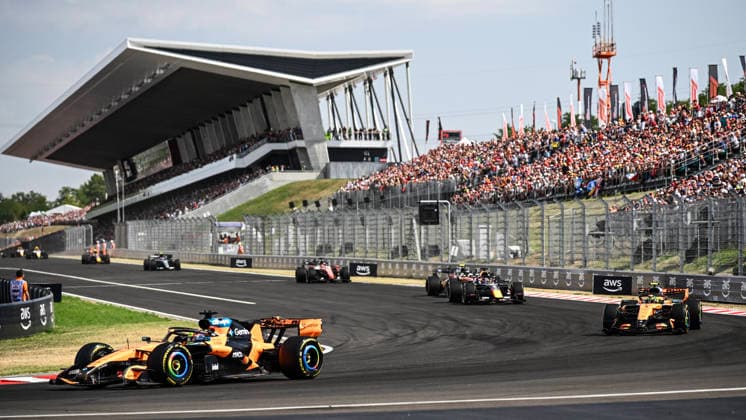 Start Race in Budapest ,During Fia Formula One World Championship, WM, Weltmeisterschaft Gp Formula 1 Hungarian Grand Prix 2026 26 Jun, Budapest Hungary (Photo by Luca Barsali DeFodi Images) - *** Start of the race in Budapest during the FIA Formula One World Championship, Formula 1 Hungarian Grand Prix 2026, June 26, Budapest, Hungary. Photo by Luca Barsali, DeFodi Images