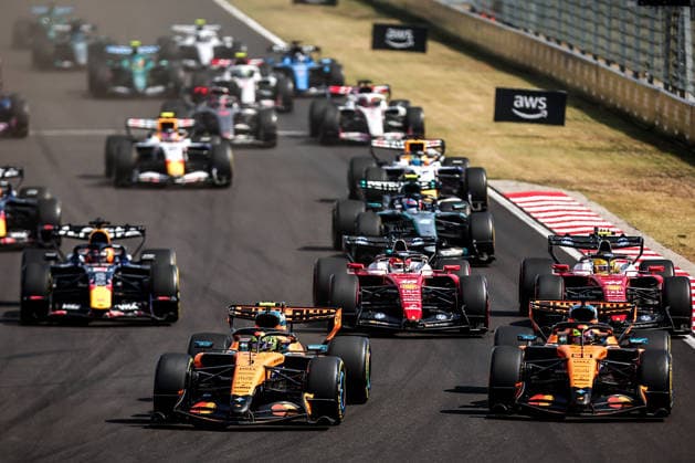 (260727) -- MOGYOROD, July 27, 2026 -- Drivers start during the race of the Formula One Hungarian Grand Prix at the Hungaroring in Mogyorod, near Budapest, Hungary, July 26, 2026. (Photo by Xinhua) (SP)HUNGARY-MOGYOROD-F1-HUNGARIAN GRAND PRIX-RACE DavidxBalogh 
