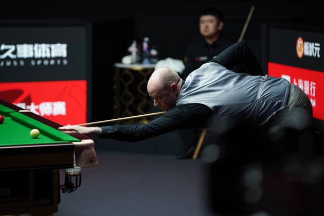 SHANGHAI, CHINA - JULY 27: Chris Wakelin of England plays a shot in the first round match against Tang Hewen of China on day 1 of the Shanghai Masters 2026 at Luwan Gymnasium on July 27, 2026 in Shanghai, China.  Copyright: xTaixChengzhex 111656638075