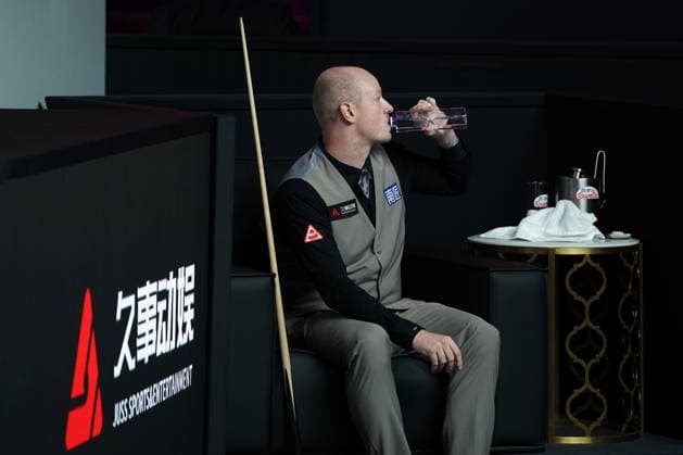 SHANGHAI, CHINA - JULY 27: Chris Wakelin of England reacts in the first round match against Tang Hewen of China on day 1 of the Shanghai Masters 2026 at Luwan Gymnasium on July 27, 2026 in Shanghai, China.  Copyright: xTaixChengzhex 111656638076
