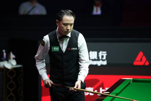 SHANGHAI, CHINA - JULY 27: Xiao Guodong of China reacts in the first round match against Xu Jiarui of China on day 1 of the Shanghai Masters 2026 at Luwan Gymnasium on July 27, 2026 in Shanghai, China.  Copyright: xTaixChengzhex 111656640119