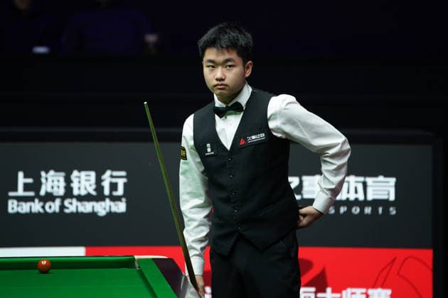 SHANGHAI, CHINA - JULY 27: Xu Jiarui of China reacts in the first round match against Xiao Guodong of China on day 1 of the Shanghai Masters 2026 at Luwan Gymnasium on July 27, 2026 in Shanghai, China.  Copyright: xTaixChengzhex 111656640124
